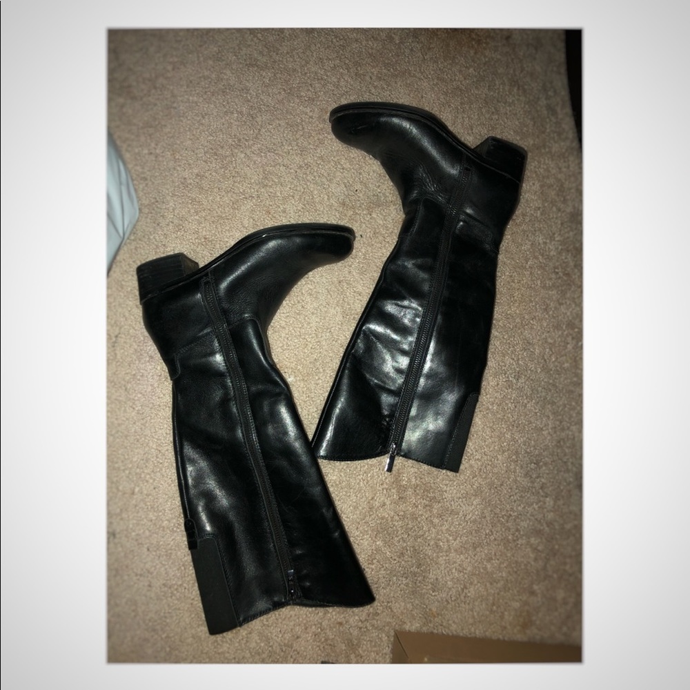 black riding boots